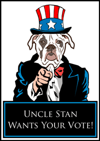 Uncle Stan wants your vote for best dog training in milwaukee!